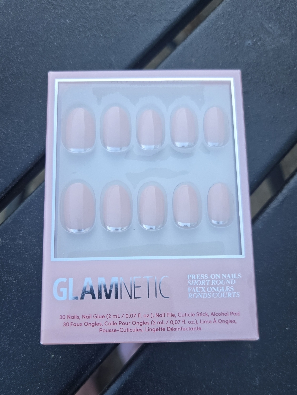 Glamnetic Press-On Nails - Silver Belle Set